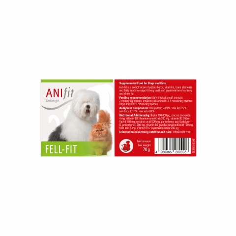 Hond Kat Voedingssupplementen Fell-Fit 70g 1 Stuk -4- Anifit